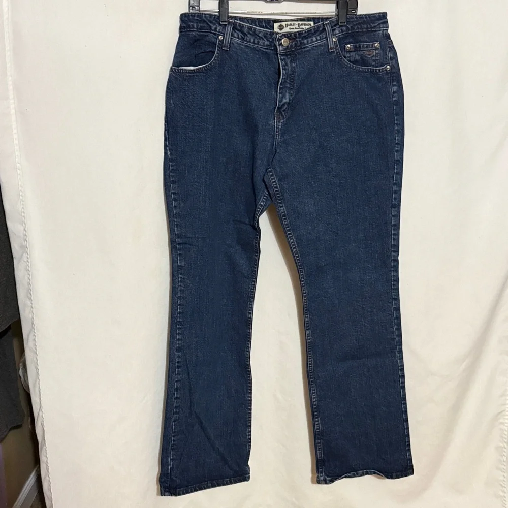 Harley-Davidson Woman’s Bootcut Jeans, Size 16L, NWOT, MAKE AN OFFER!!! - Picture 4 of 11
